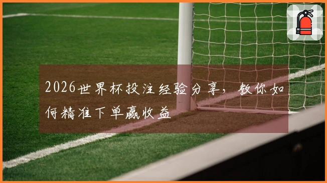 2026世界杯投注经验分享，教你如何精准下单赢收益